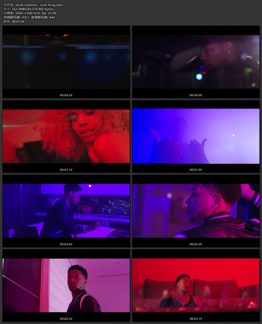 Jacob Latimore《Love Drug》4K 2160P