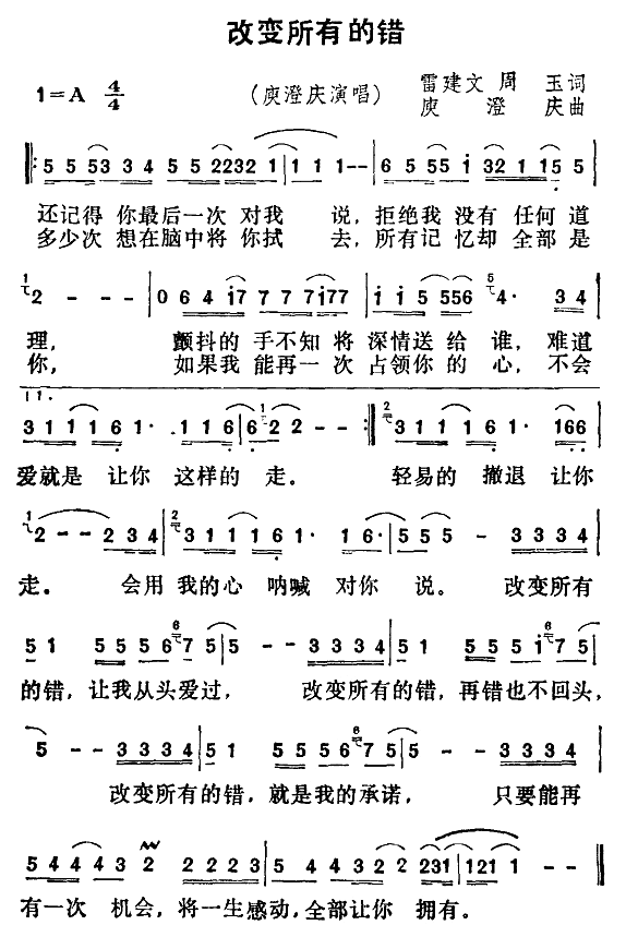 改变所有的错
